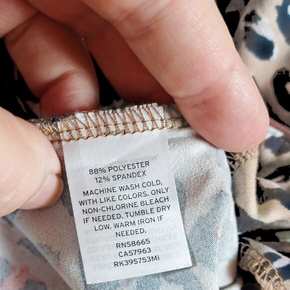 Nordstrom Rack Women Top Pants Cheetah Leopard 2pc Soft PJ's Sleepwear Set Sz L - Picture 6 of 10